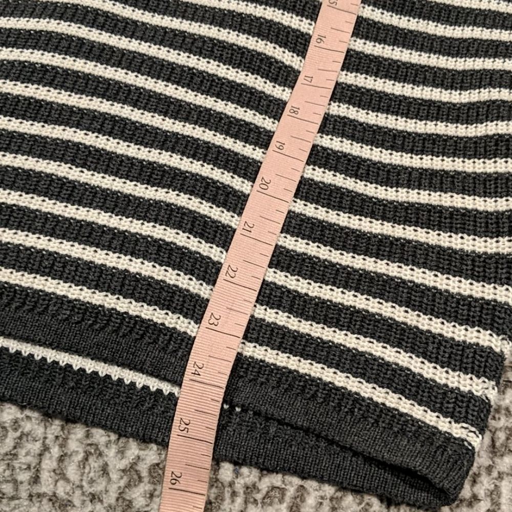 Express Gray and White Striped Slouch Sweater - Picture 10 of 10